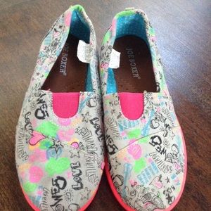 Joe Boxer Canvas Slip Ons